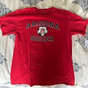Champion Unisex Red University of Arizona Soccer T-shirt Size Medium